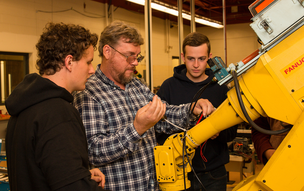 Mechatronics students