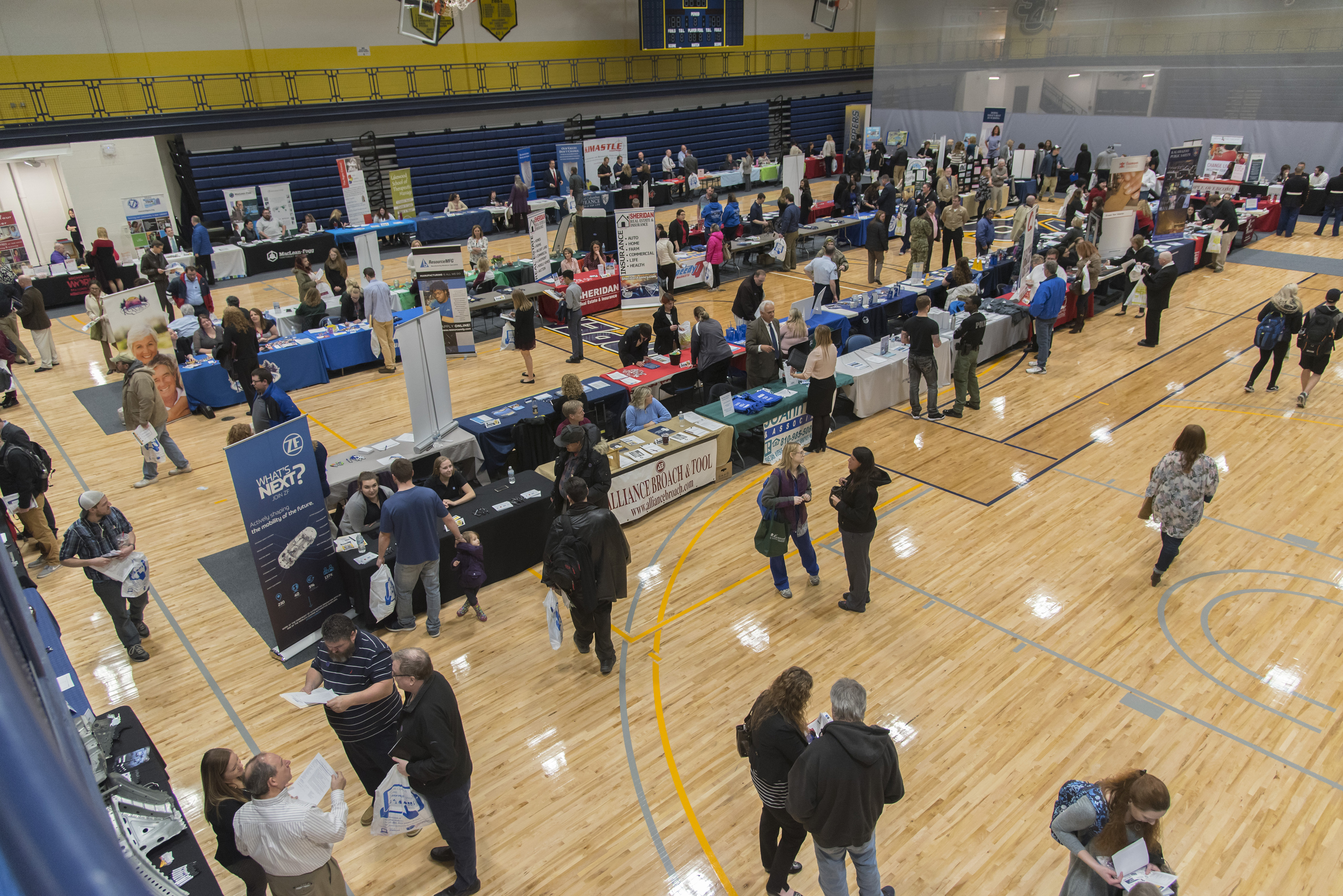 Career Fair overhead view