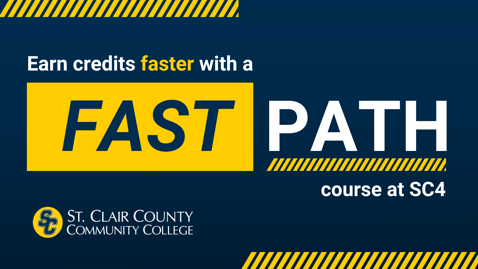 Earn credits faster with a Fast Path course at SC4 logo