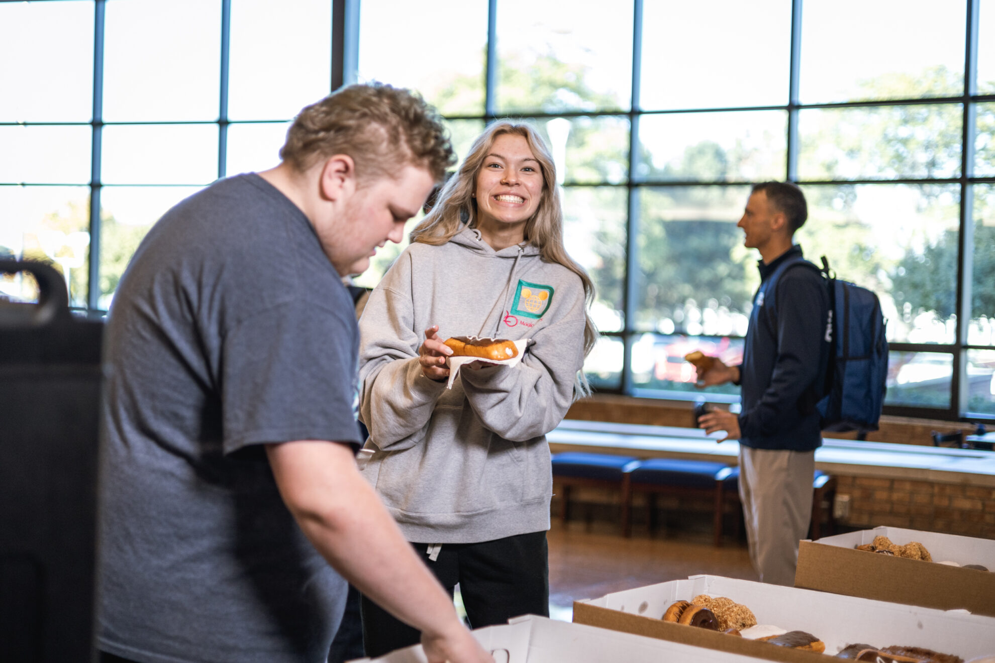 SC4 student enjoying donut thursday